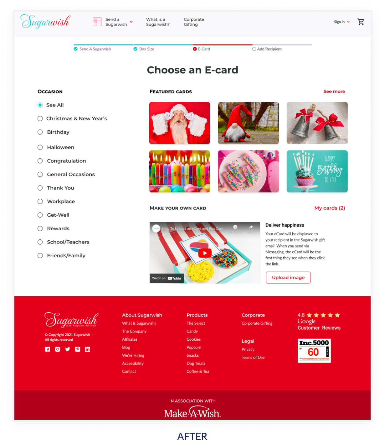 e-card, after