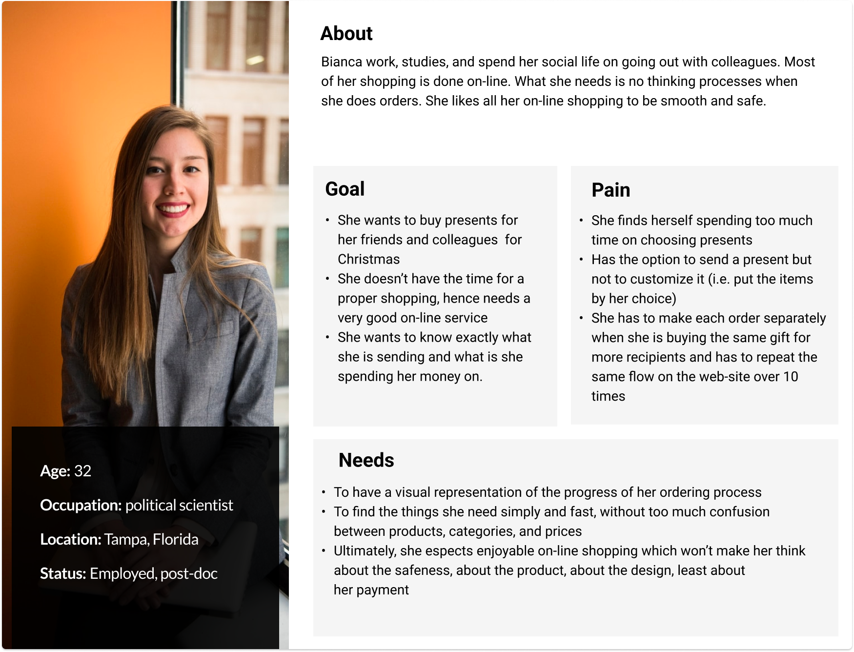 user persona